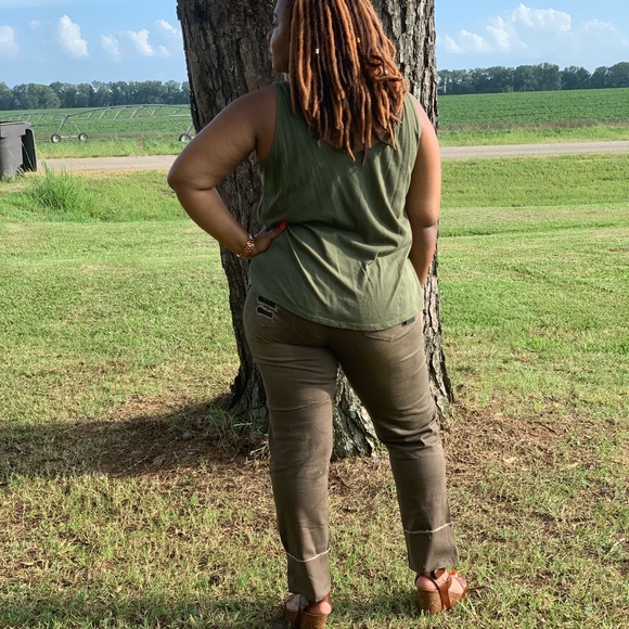 Lace insert Boyfriend Jeans - Picture 2 of 2